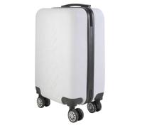 Valise Cabine Blanche Embossée Ananas 28L avec Cadenas