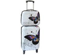 Valise cabine avec son Vanity rigide blanc