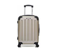 bluestar - valise cabine abs madrid 4 roues 55 cm - beige beige