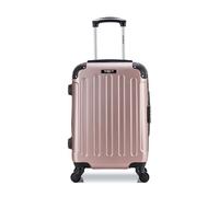 bluestar - valise cabine abs madrid 4 roues 55 cm - rose dore rose dore