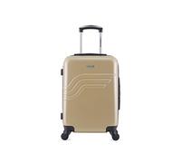 - valise cabine abs/pc detroit 4 roues 55 cm - beige