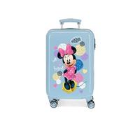 Disney Love Minnie Valise Trolley Cabine Rose 37x55x20 cms Rigide ABS Serrure à combinaison 34L 2,6Kgs 4 roues doubles Bagage à main