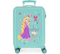 Disney Princess Celebration Valise de cabine verte 38 x 55 x 20 cm rigide ABS fermeture à combinaison latérale 34 L 2,66 kg 4 roues doubles bagage à main