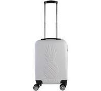Valise Cabine Embossée "Ananas" 52cm Blanc Blanc G