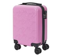 Valise Cabine Embossée Rose 29L avec Coque Rigide ABS, Roues Pivotantes 360°, Cadenas à Code, Poignée de Traction - ITONA