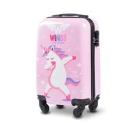 Valise cabine enfant Wings Jay Unicorn 18" Rose 28 L