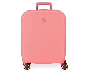 Valise Cabine Enso Annie Orange 40x55x20 cm ABS Rigide Fermeture TSA Intégrée 37L 3.22 kgs 4 Double Roues Bagage à Main