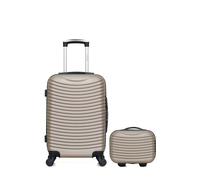 Lot de 2 - Valise cabine et vanity ETNA - beige - HERO