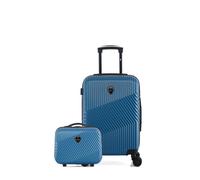Valise cabine et vanity PETER - bleu - GENTLEMAN FARMER 55x35x21cm