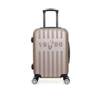 gentleman farmer - valise cabine abs archie 4 roues 55 cm - rose dore rose dore