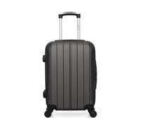 Valise Cabine - HERO - FOGO - 55 cm - 4 Roues - Gris foncé - Coque Rigide en ABS
