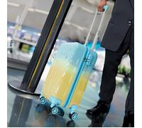 Valise Cabine - JET LAG - Bicolore - Rigide - Bleu et Jaune