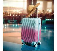 Valise Cabine - JET LAG - Bicolore - Rigide - Bleu et Rose