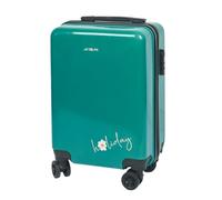 JET LAG - VO0009 Valise Cabine Vert Holidays 28L, Roues Pivotantes 360°, Cadenas à Code Sécurisé, Polycarbonate Robuste, Design Élégant et Pratique pour Voyager