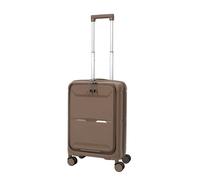 JET LAG - VO0061 - Valise Cabine à Ouverture Frontale Sydney M5 - Taille 55 cm - en Polypropylène Léger - Idéale pour Les Voyages - Couleur Beige - Pratique et Fonctionnelle - Beige 55 cm