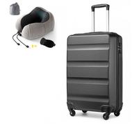 Valise cabine - KONO - 55x38x20 cm - Coque rigide ABS - 4 roulettes 360° - Trolley télescopique