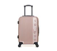 gentleman farmer - valise cabine abs liam 4 roues 55 cm - rose dore rose dore