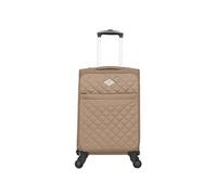 gerard pasquier - valise cabine polyester lilas 4 roulettes 57 cm - marron marron