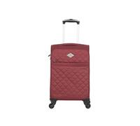 gerard pasquier - valise cabine polyester lilas 4 roulettes 57 cm - rouge rouge