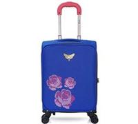 LPB - Valise Cabine POLYESTER JOANNA-E 4 Roues 50 cm Bleu