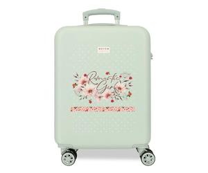 Valise cabine Movom Romantic Girl Vert 38x55x20 cm ABS rigide Serrure latérale à combinaison 34L 2 kgs 4 roues doubles Bagage à main