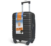 Valise cabine Noir 4 Roues détachables - Bagage à main léger et durable, taille Lowcost, Roues pivotantes amovibles