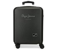 Valise cabine Pepe Jeans Cromwell Noir 38x55x20 cm ABS rigide Serrure à combinaison latérale 35L 2,74 kg 4 roues bagage à main