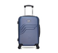 Valise Cabine QUEENS 55 cm 4 Roues - BLEU - AMERICAN TRAVEL 55x35x21cm