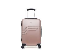 - valise cabine queens 55 cm 4 roues - rose dore