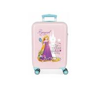 - Valise cabine Raiponce "Courage" - 55.00 x 34.00 x 20.00 cm - Coloris Rose