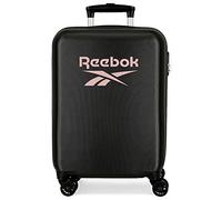 Valise Cabine Reebok Beverly Noir 38x55x20 cms ABS Rigide Serrure latérale à combinaison 34L 2 kgs 4 Roues bagage à main