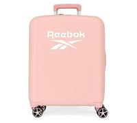 Valise Cabine Reebok Roxbury Rose 40x55x20 cm ABS Rigide Serrure TSA Intégrée 38.4L 2 kgs 4 Double Roues Bagage à Main