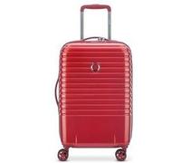 Delsey Paris Caumartin, valise à roulettes cabine à 4 doubles roulettes 55 cm rote (2078801-14)