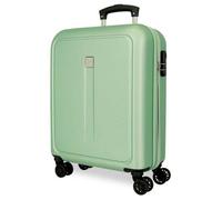Valise cabine - Roll Road - Valise rigide 4 roues ""New Camboya"" - 55 x 40 x 20 cm - Vert