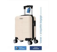 TROLLEY ADC Valise Cabine Underseat 40x30x20 cm | Bagage Gratuit Ryanair, easyJet, Wizz Air, Vueling, Transavia, Volotea | Roues Amovibles | Ultra Légère 2,3 kg