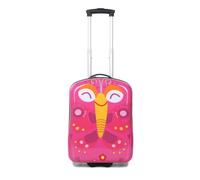 Valise cabine - Snowball - Kid Papillon - 50 cm - Rigide - Rose - 4 roulettes 360°