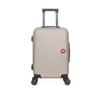 Valise Cabine SPIEZ 55 cm 4 Roues - beige - SWISS KOPPER 55x35x21cm