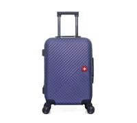 Valise Cabine SPIEZ 55 cm 4 Roues - bleu - SWISS KOPPER 55x35x21cm