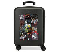 Valise Cabine Star Wars Galactic Team Noir 38x55x20 cms ABS Rigide Serrure latérale à combinaison 34L 2 kgs 4 Doubles roues Bagage à Main