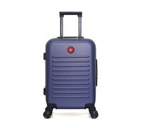 Valise Cabine WIL 55 cm 4 Roues - bleu - SWISS KOPPER 55x35x21cm