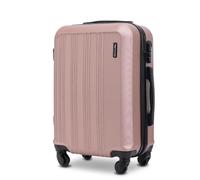 Jeu de valises WINGS HARRIER S/M/L - ABS rigide - 4 roulettes à 360° - serrure à combinaison - Bagages de voyage légers à roulettes, Rose, S, Mallette
