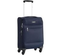 Valise taille cabine Alistair - Collection Breeze - 4 roues - Toile souple - Bleu