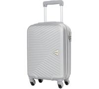 Valise cabine XS Alistair - Collection Iron - 4 roues - ABS ultra résistant - Argent