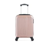 - valise cabine abs vesuvio-e 50 cm 4 roues - rose dore