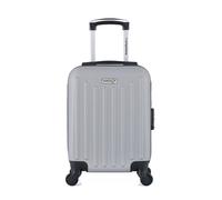 american travel - valise cabine xxs abs brooklyn 4 roues 46 cm - gris gris