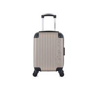 american travel - valise cabine xxs abs budapest 4 roues 46 cm - beige beige