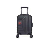 swiss kopper - valise cabine xs rüti 4 roues 46 cm - noir noir