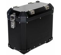 Valise Coffre Latéral Moto Enduro 38L Allum Noir 45x24x39cm + Kit Fixation 6.2Kg