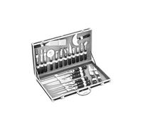 Pradel Excellence Valise Cuisinier 22 Pieces 14 Ustensiles + 7 Couteaux Noir Et Gris