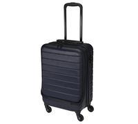 Valise de 50 cm avec Surface en Diamant ABS Bleu Marine - Système de Chariot en Fer, Verrouillage TSA et Roues avec roulement en métal